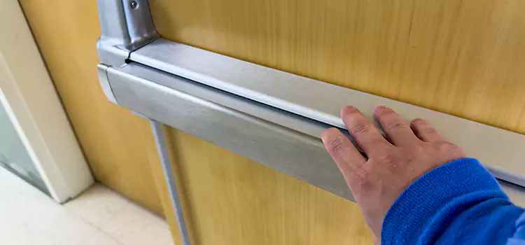 Installing a Push Bar on a Door North Plainfield